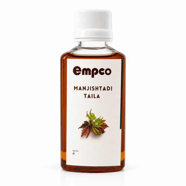 Empco Manjishtadi Taila Ayurvedic oil for skin health and complexion care