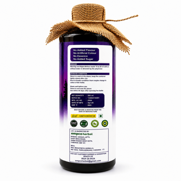Empco Thick to Thin T2 Back Label and Usage Information