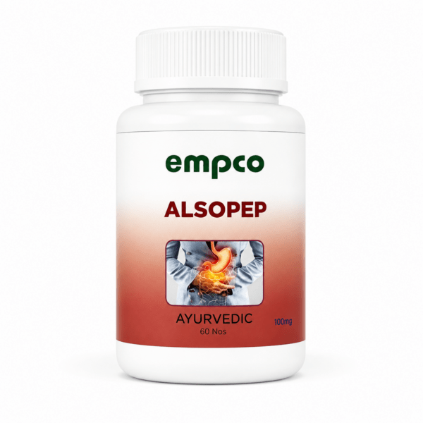 Empco Alsopep Capsules – Ayurvedic peptic ulcer and GERD relief 60 capsules