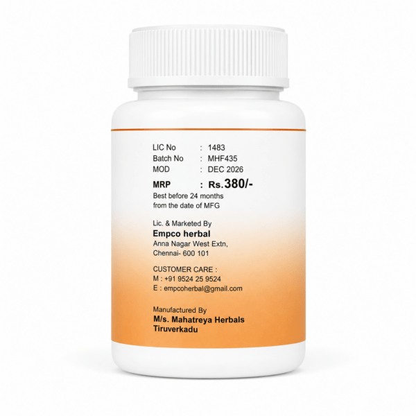 Empco Gastrack Capsule back label showing MRP Rs 380 and manufacturer details