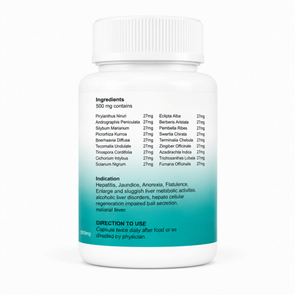 Empco Livotre Capsule ingredients – 19 Ayurvedic herbs Milk Thistle Phyllanthus Guduchi 500mg